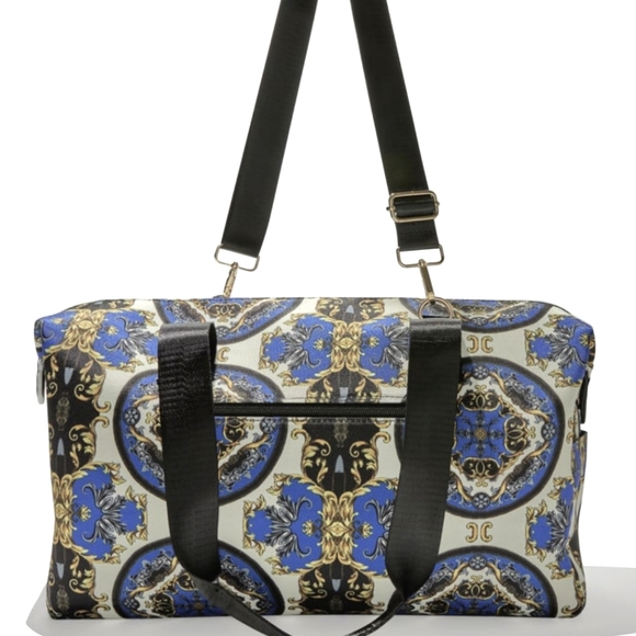 ALICE +OLIVIA Duffle Bag - Regal Romance in Sapphire Blue - Picture 3 of 7